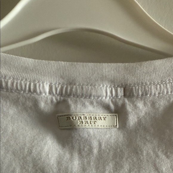 Burberry Blue and Gray Block Men's Cotton T-Shirt sz XXL worn few times - Picture 5 of 5